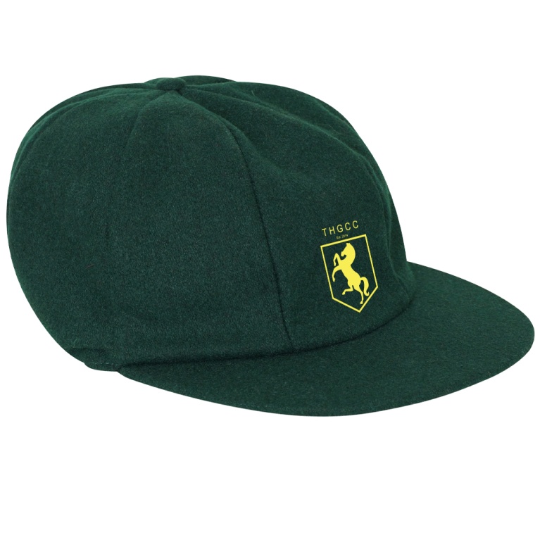 THGCC - Baggy Cricket Cap - Bottle Green